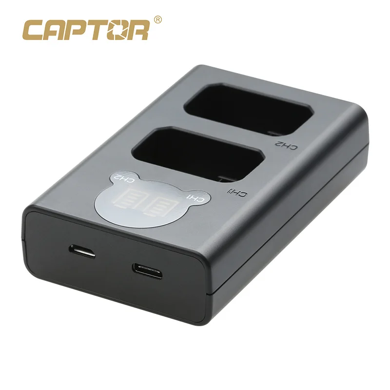 FB NP-FW50 Dual USB Battery Charger with LED Display for Sony A6500 A6400 A6300 A6100 A6000 A5000 ZVE10 A7 A7II A7RM2 A7S2