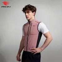 Chaleco Deportivo RION para Hombre, Cortavientos, Transpirable, de Secado Rápido, con Múltiples Bolsillos, Sin Mangas, para Ciclismo, Entrenamiento, Fitness, Senderismo