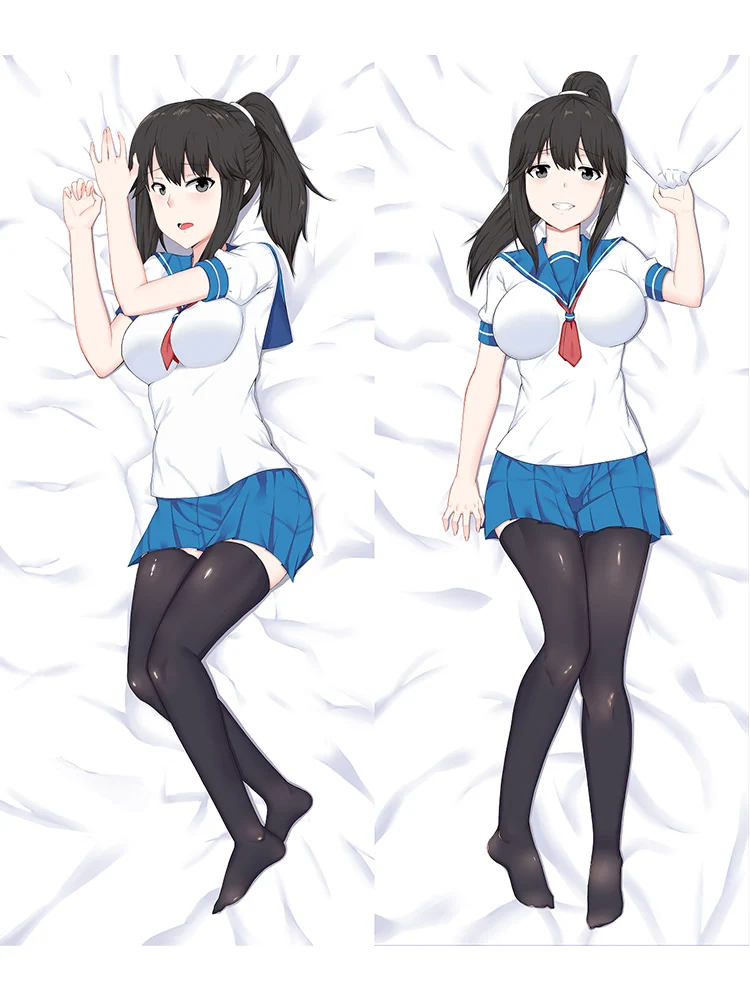 

Anime Pillow Cover Dakimakura Kisaragi Double-Sided Print Life-Size Body Pillows Cover Adult Case Bedding Gifts