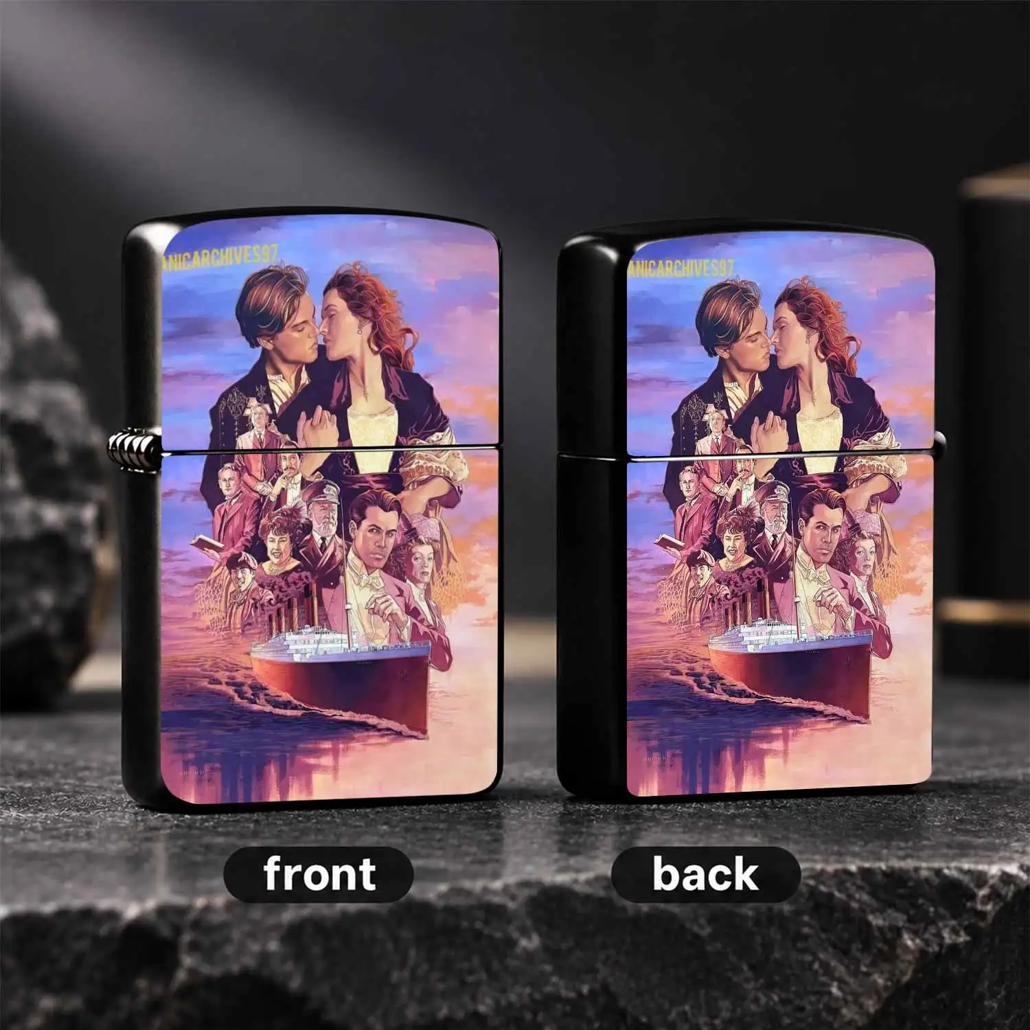 Titanic Themed Art Collector Portable Igniter, Classic Romantic Movie Scene Decor, Exquisite Daily Accessory For Multiple Scenarios, Ideal Unique Memorial Gift For Movie Lovers And Family Friends For Daily Use Or A Humorous And Interesting