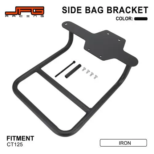 

Motorcycle Accessories Side Bag Beacket Tail Side Bag Support Edge Frame Rack For CT125 CT 125 Trail 125 Iron