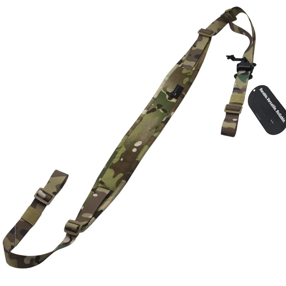 VULPO táctico Modular Rifle Sling 2 puntos 2,25 "de ancho extraíble acolchado tiro arma Sling Correa accesorios para Rifle de caza