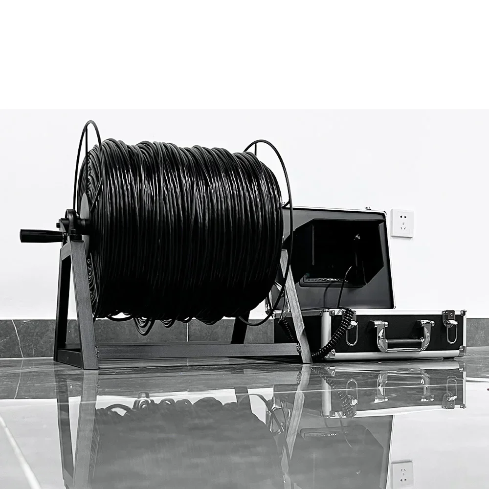 2025DVR Recorder 7 Inch 500m Underwater Fishing Camera  with Depth Temperature 360 Degree Rotating Panoramic viewing