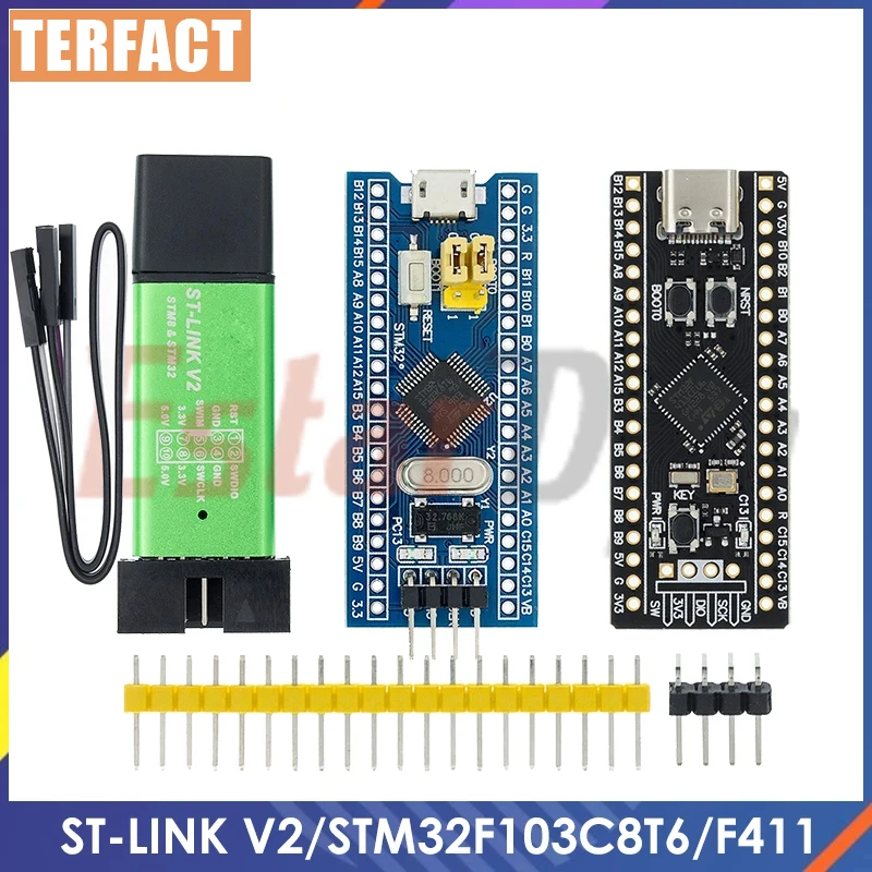 Original ST-LINK V2 Simulator Download Programmer Original STM32F103C8T6  STM32 Minimum System Development Board STM32F401 / 411