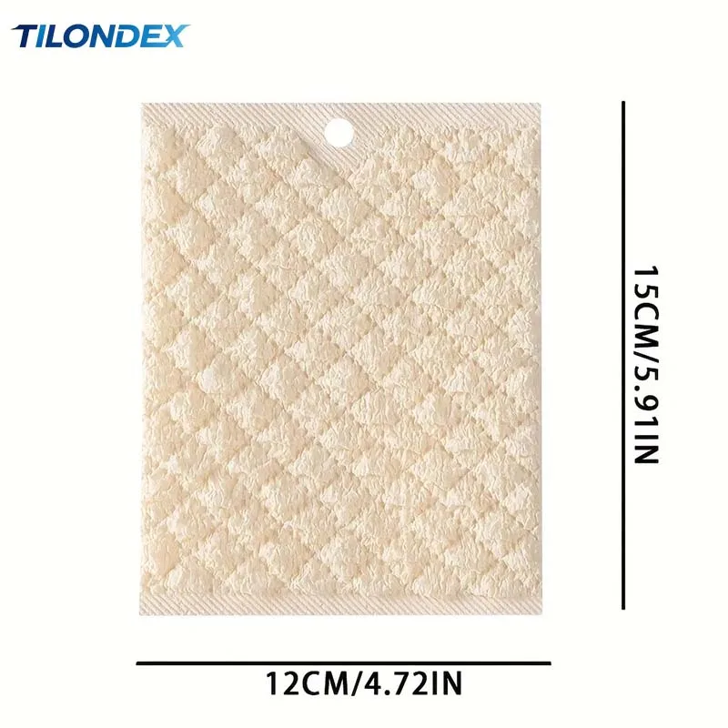 TILONDEX Bubble Grid Kitchen Cleaning Cloths, Oil Resistant Quick Rinse Dish Washing Towels with Hanging Hole