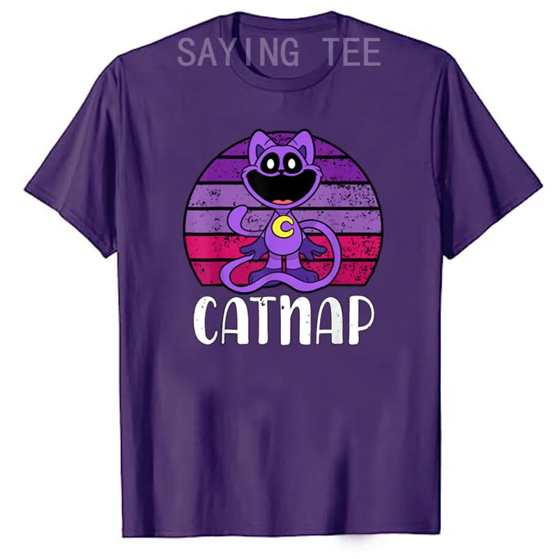 Hi Cats Nap Lover Tee Funny Cat Gift Men Womens Kids T-Shirt Cute CatNap Kitty Graphic Outfits Y2k Tops Lovely Kitten Clothes