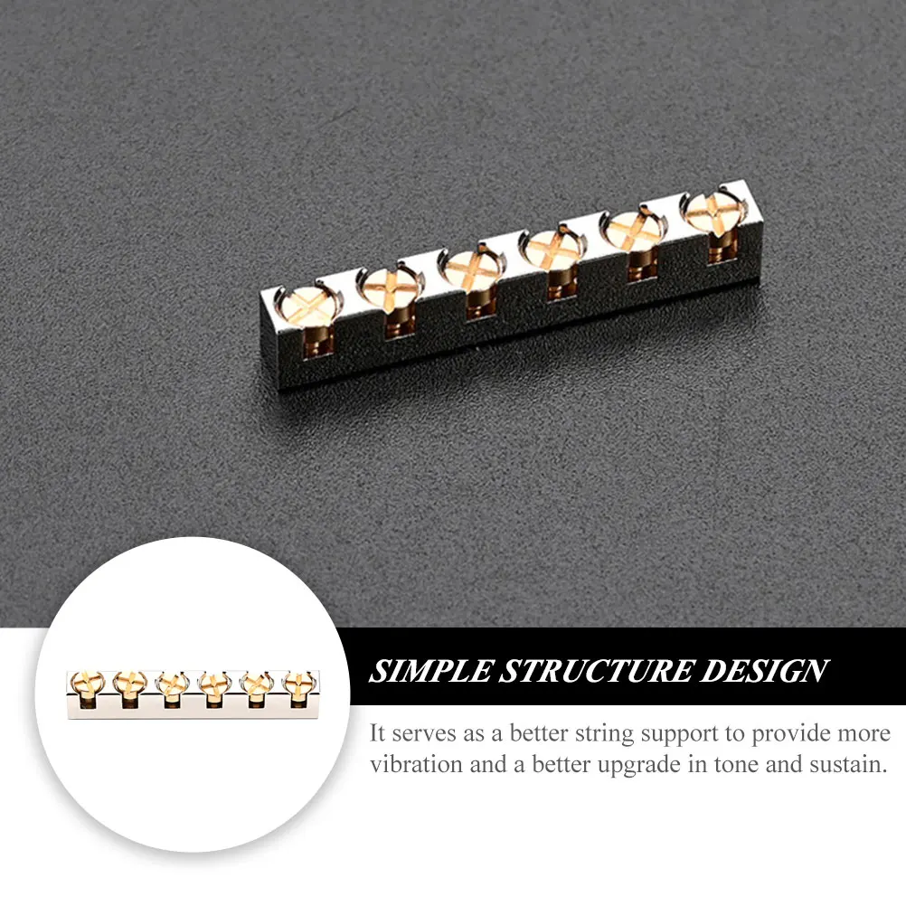 

Guitar Pillow Replacement Nut Electric Brass Adjustable Metal Parts and Accessories