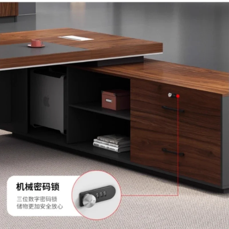 Gaming standing Computer table Storage organizer study l shaped corner office desk Executive Luxury Escritorio Home Office