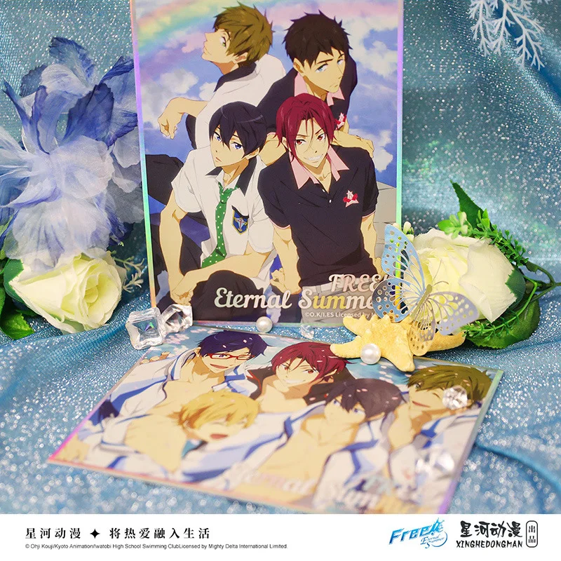 Free! Unisex Haruka Tachibana Makoto Hazuki Rin Matsuoka Hazuki Nagisa China Official Authorization Paper Standing Plates