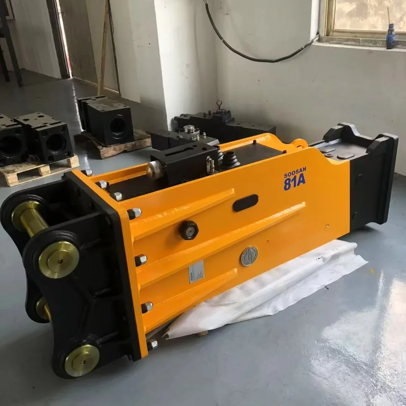 مطرقة صخرية كسارة هيدروليكية مع شحم أوتوماتيكي