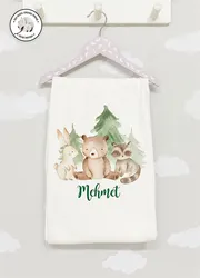 Organische Baumwolle Stoff Mädchen Junge Baby Decke, Personalisierte Kleidung Winter Frühling