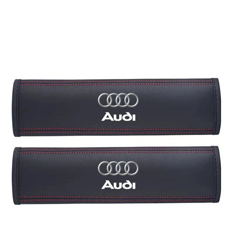 2PCS di Alta Qualità Auto Cintura di Sicurezza di Protezione Spalla Pad Copertura Per AUDI A3 A4 A5 A7 A8 Q3 Q5 Q7 S3 S4 S5 S6 Accessori Interni