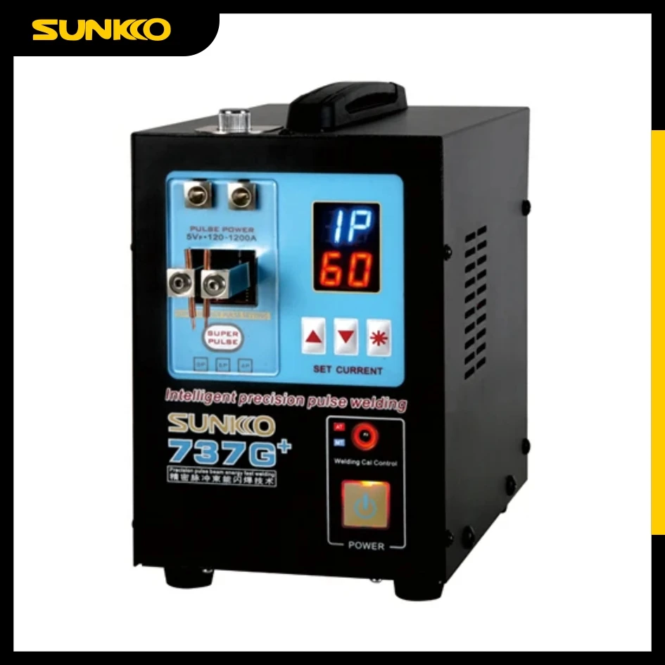 

SUNKKO 737G+ For 18650 Lithium Batteries Pulse Spot Welders Spot Welding Machine 4.3KW High Power Automatic Spot Welding Machine