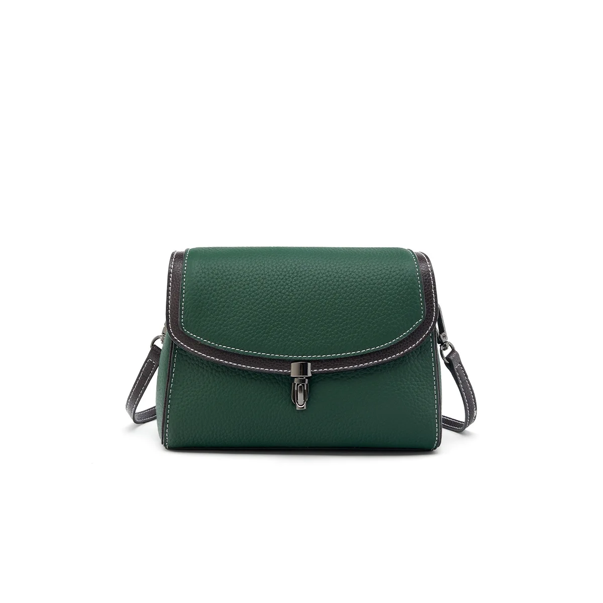 100% Genuine Leather Women's Small Square Crossbody Bag First layer Cowhide Versatile Handbag For Women Single-shoulder Bag
