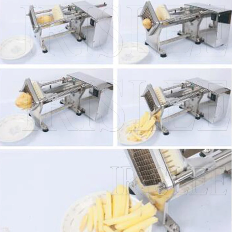 Desktop Electric Stainless Steel French Fries Machine Potato Strip Machine