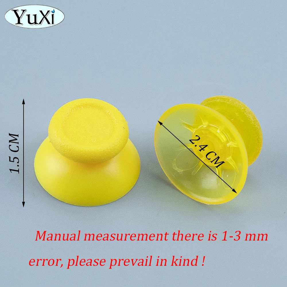 2Pcs For PS4 3D Analog Joystick Thumbstick Buttons Colorful Thumb Stick Grip Cap Cover For PlayStation 4 Controller Replacement