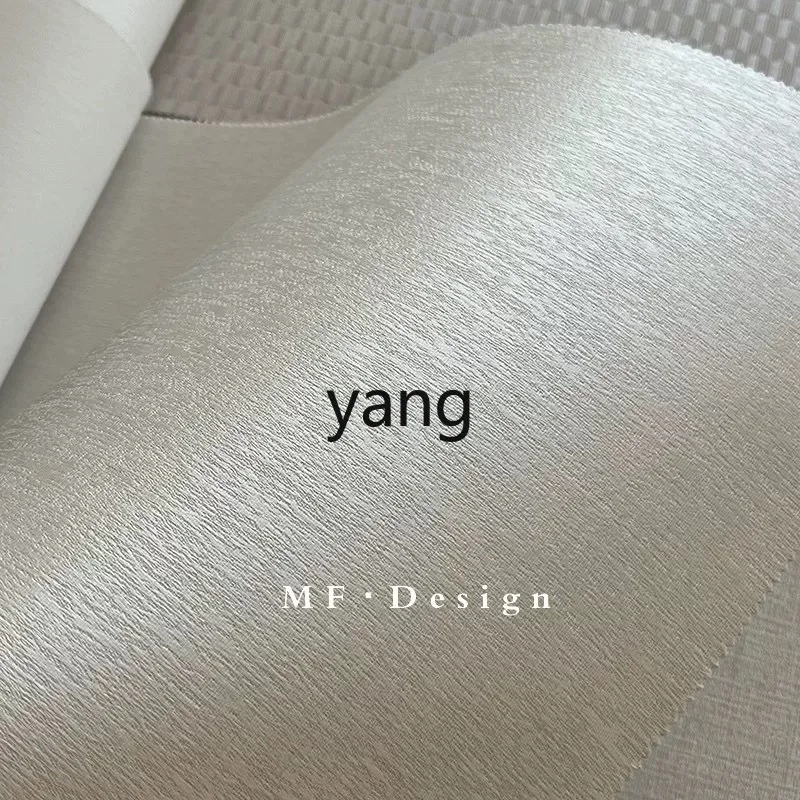 YJQ Custom Light Luxury Micro Gold Yarn Wall Fabric High-End Feel Living Room Master Bedroom Headboard Solid Color Wall Fabric