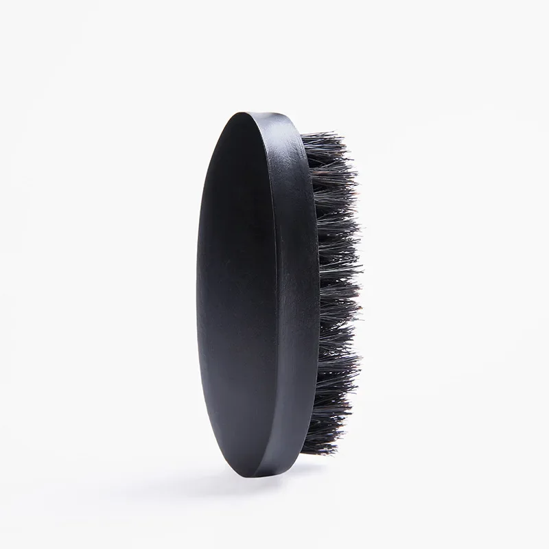 Professional Soft Boar Bristle ไม้แปรงเคราช่างทําผมแปรงโกนหนวดหวีผู้ชายหนวดหวีชุดของขวัญกระเป๋าหวีผมชุด