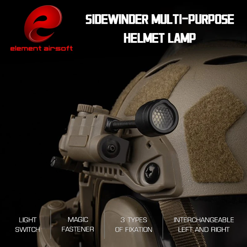 Tactical Strobe Light Infrared Head Identification Friend or Foe Light FAST Helmet Track Sidewinder Multi-Purpose Helmet Light