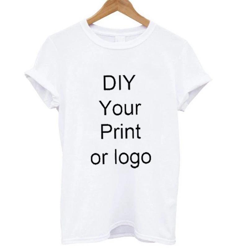 Customized Printed Girl Diy Photo Logo Brand T-Shirt Fashion Harajuku Women's Cartoon Casual Style Regular Round Neck T-Shirt