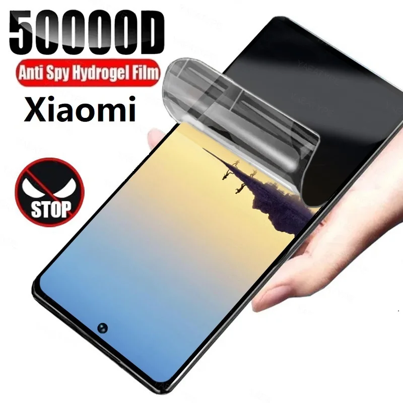 Anti Spy Privacy Hydrogel Film Screen Protector for Xiaomi Poco X6 Pro 5G X5 X4 Pro X3 Nfc on Pocco Poko Poxo X6pro