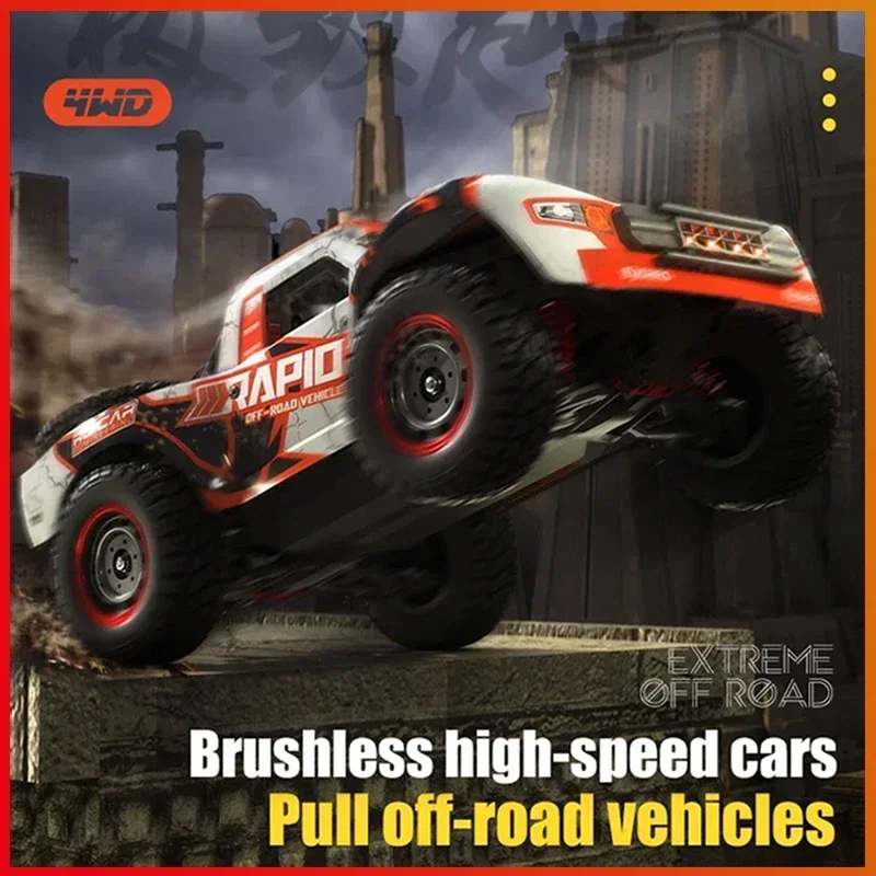 Q130 1:12 Allradantrieb RC Auto Licht Bürstenloser Motor Fernbedienung Auto Hochgeschwindigkeits-Drifting Monster Truck Spielzeug Geschenk Exklusiv