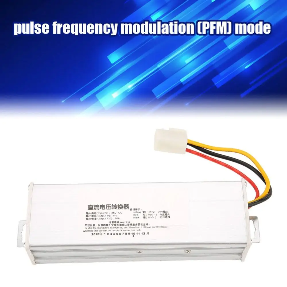 36V-72V Input DC-DC Voltage Step Down Module 24V10A Output 240W Power Voltage Regulator Power Supply Converter Fans