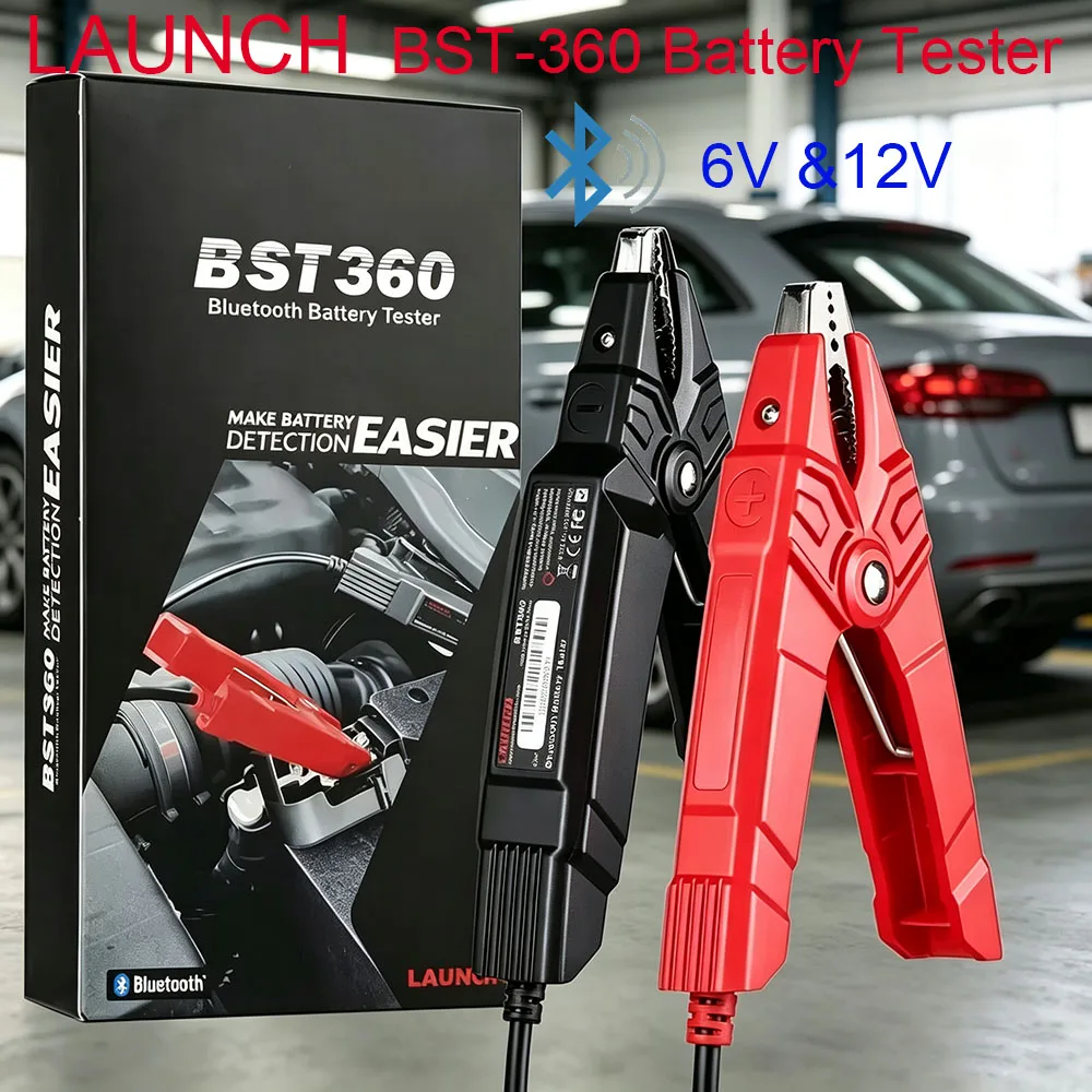 LAUNCH BST360 Bluetooth 6V/12V 2000CCA  Auto Battery Tester Cranking Charging Scanner for X431 CRP919E BT PRO ELITE PRO V5.0