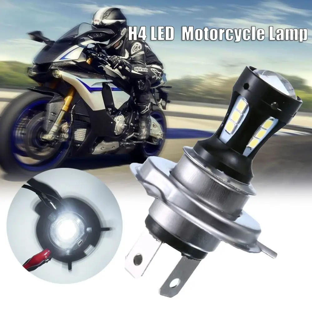 Accessries White H4 3030 18LED LED Motorcycle Light Headlight DRL Fog Light