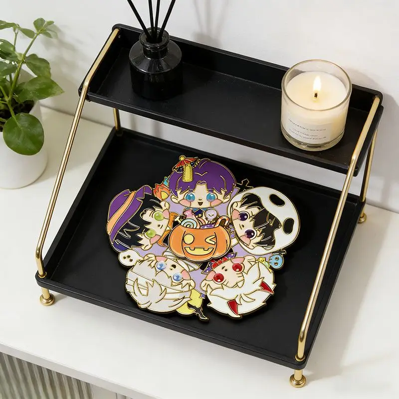 2026 Hot New Premium Halloween 5 In 1 Fidget Spinning Sylus Caleb Zayne Rafayel Xavier Enamel Pins Badge Collectible Gifts