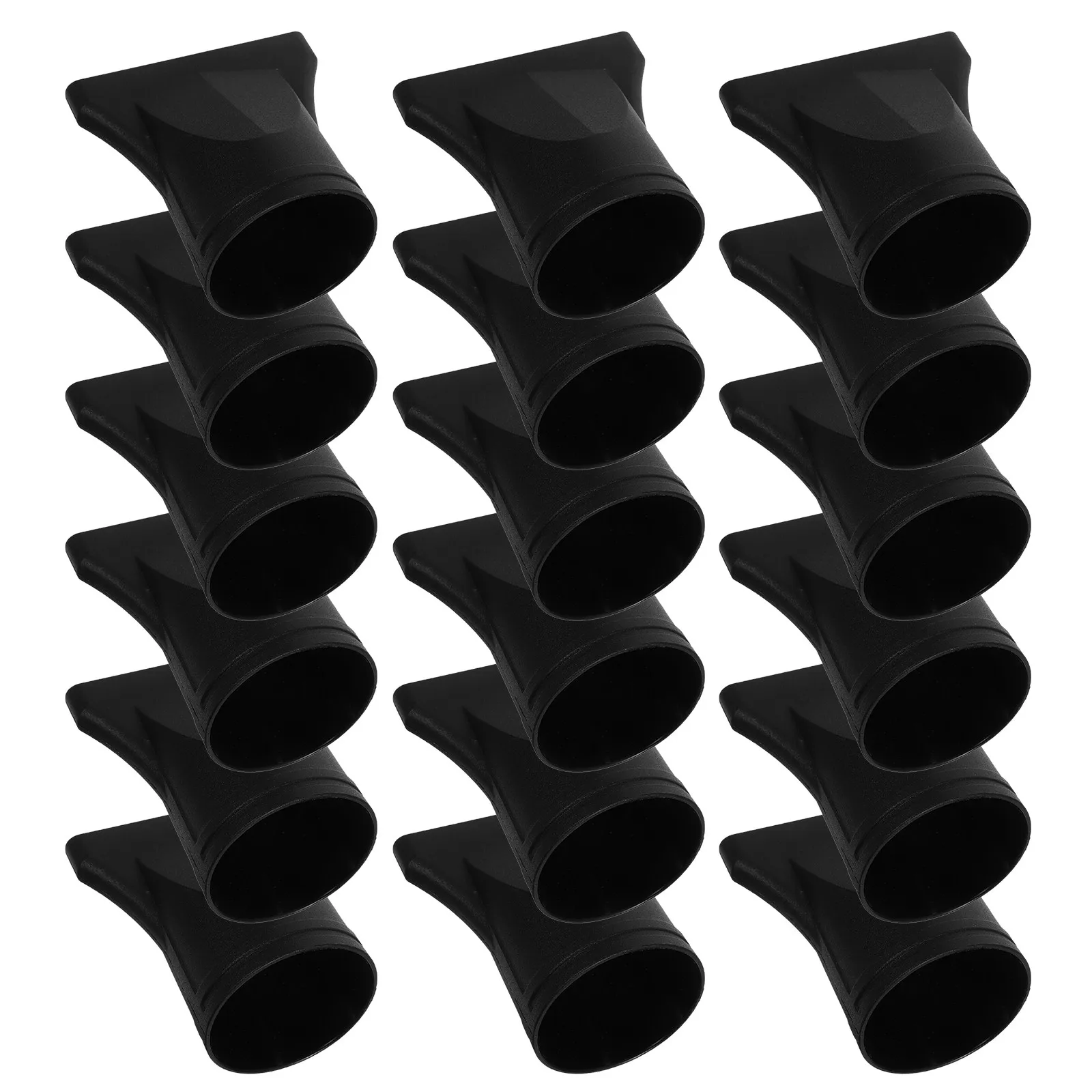 18Pcs Universal Hair Dryer Nozzle 44-46Mm Heat Resistant Flat Concentrator Attachment Black Salon Styling Tool Replacement 5