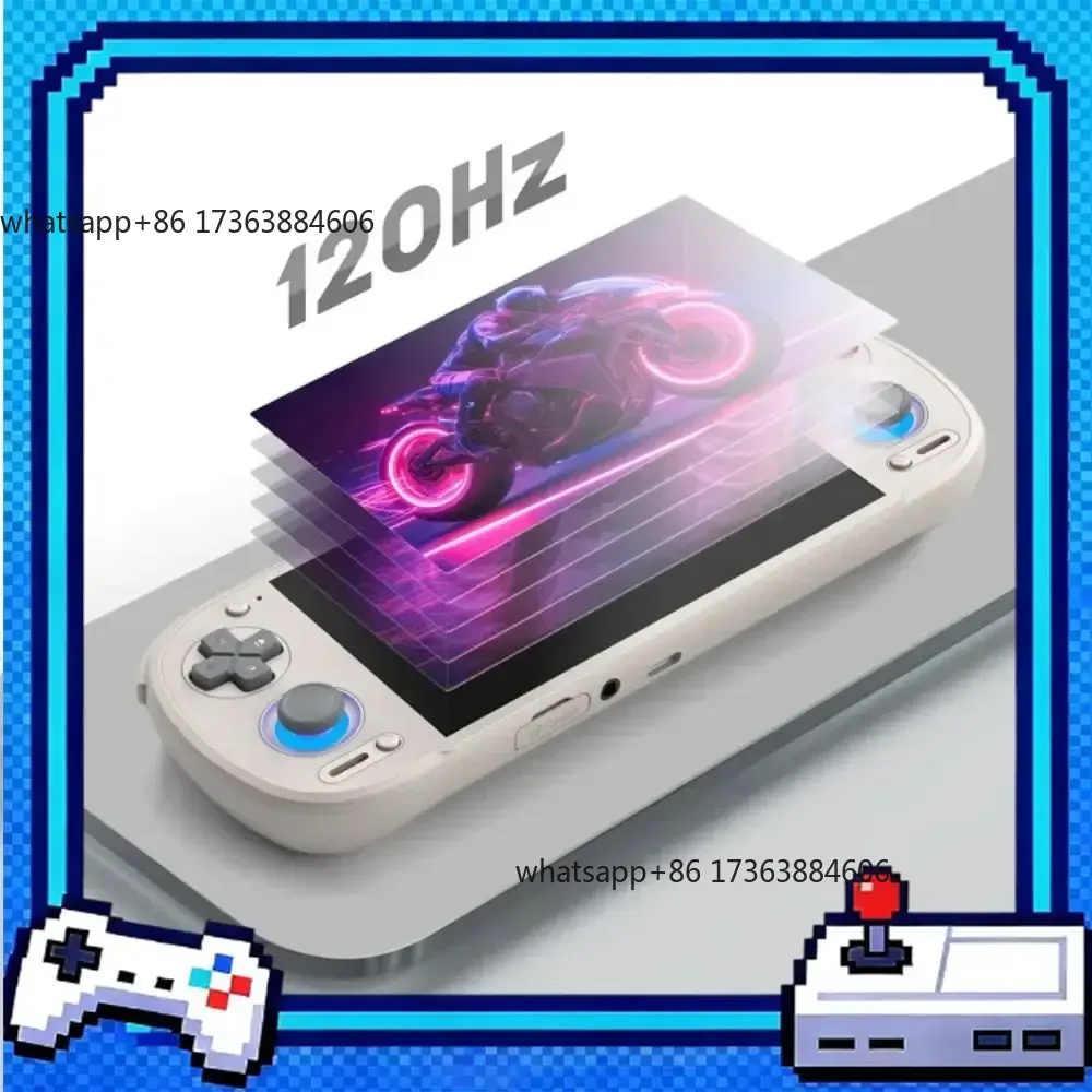 Retroid Pocket 6 RP6 Android Game Console Hall-Effect Trigger 5.5Inch 1080P 120Hz AMOLED Screen 6000mAh 8GEN2 Handheld Consoles