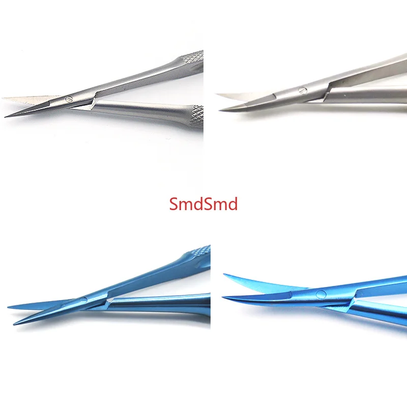 14cm 6pcs/set Microsurgical scissors holding needle clamp platform tooth tweezers