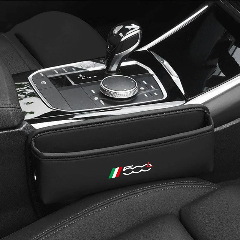 Multifunzione Seggiolino Auto Gap Organizer Sedile Fessura Scatola di Immagazzinaggio per Fiat Abarth 500 500c 500e 500L 500x Accessori Auto