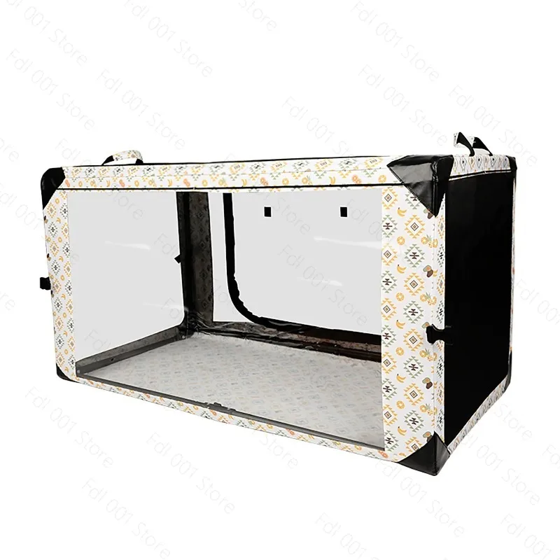 Cat Racing Cage for Exhibition Show Portable Foldable Cattery Delivery Room Transparent Pet Isolation Cage Large Space Cat Cages