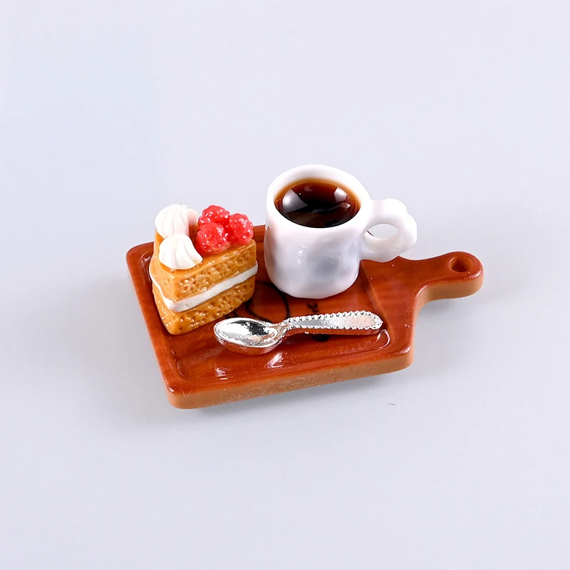 1:12 Dollhouse Miniature Resin Coffee Drink Cup Model Simulation Water Cup For Doll House Decor Accessories Toys Gift