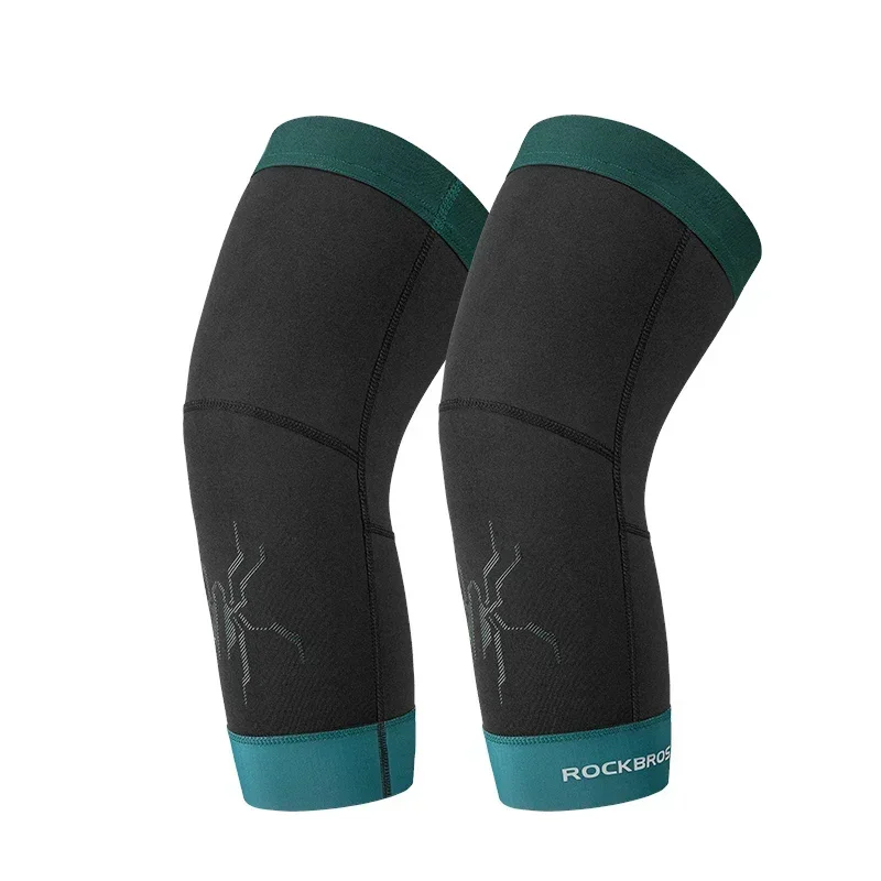 Rockbros Radsport Ärmel Bein Ärmel wind dichte Sport Fleece Ärmel Knies tützen Männer Frauen Herbst Winter Wärme Fahrrad ausrüstung 3