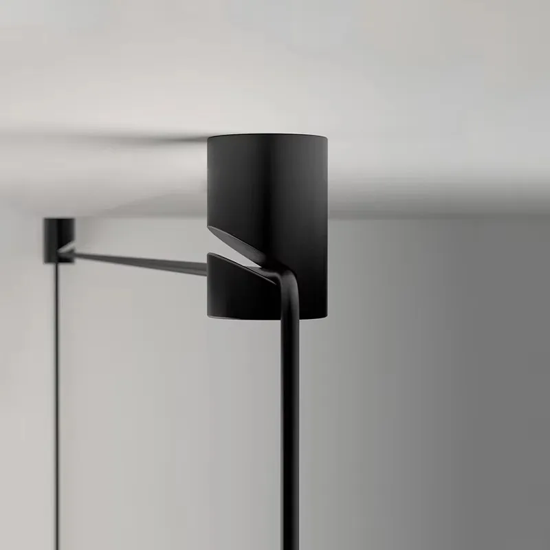 

Modern Long Wire Geometric LED PendantLight Minimalist Ceiling Hanging Lamp Living Room Bedroom Study Artistic Wall Sconce Decor