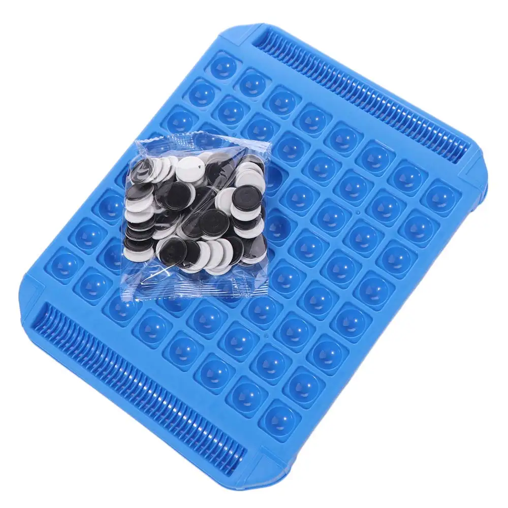 

Tabletop Game Reversi Strategy Board Game Parent-Child Interactive with Storage Bag Flip Black And White Chess Portable