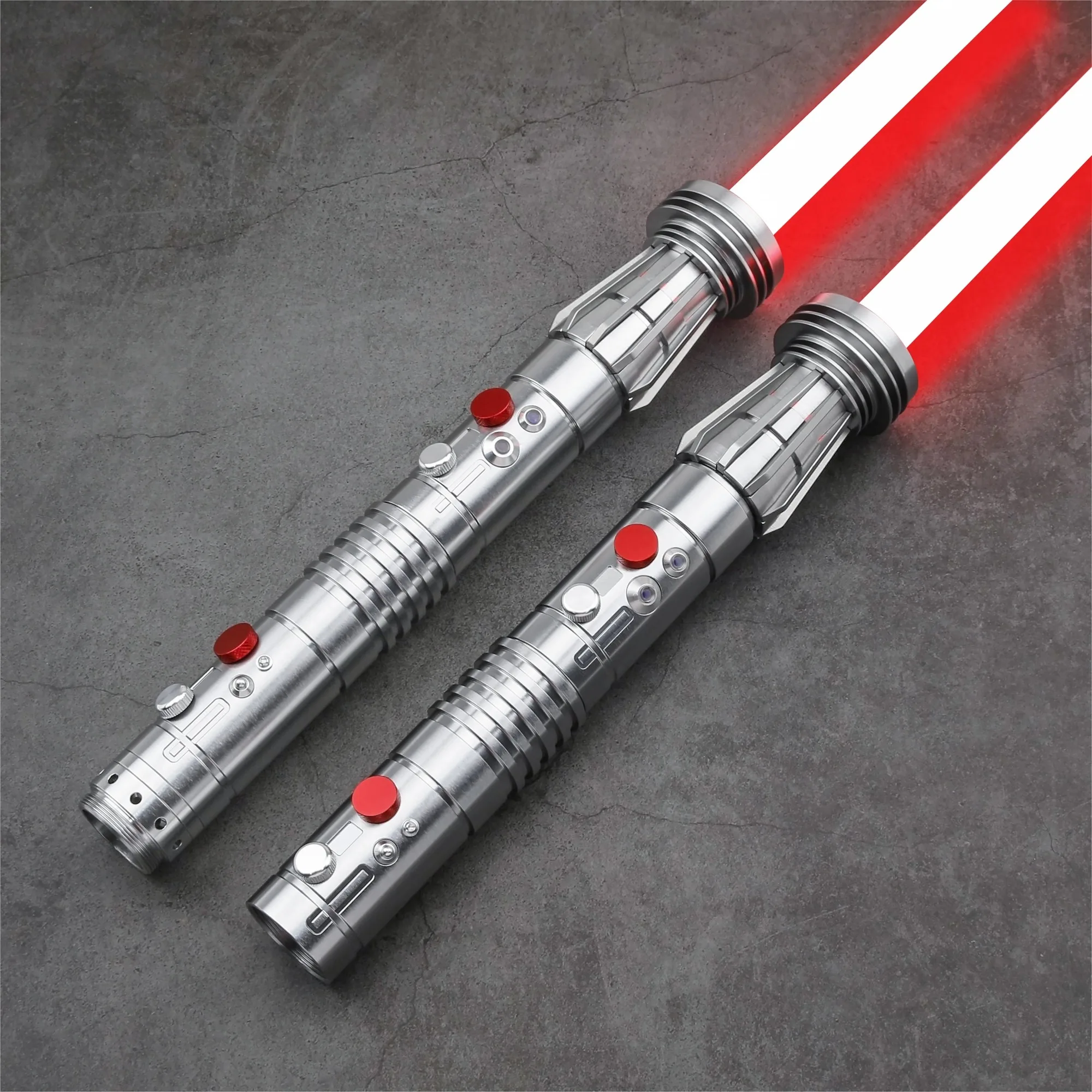 Darth Maul SNV4 2pcs Handle+Blade JEDI 27sound Double Lightsaber Toys Metal Hilt Light Smooth Swing Proffie TXQSABER