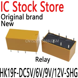 10PCS DC3V 5V 9V 12V 24V 5 Volt Relay 2 Open 2 Closed 2A Small Electromagnetic Relay Signal Relay HK19F-DC5V/6V/9V/12V-SHG