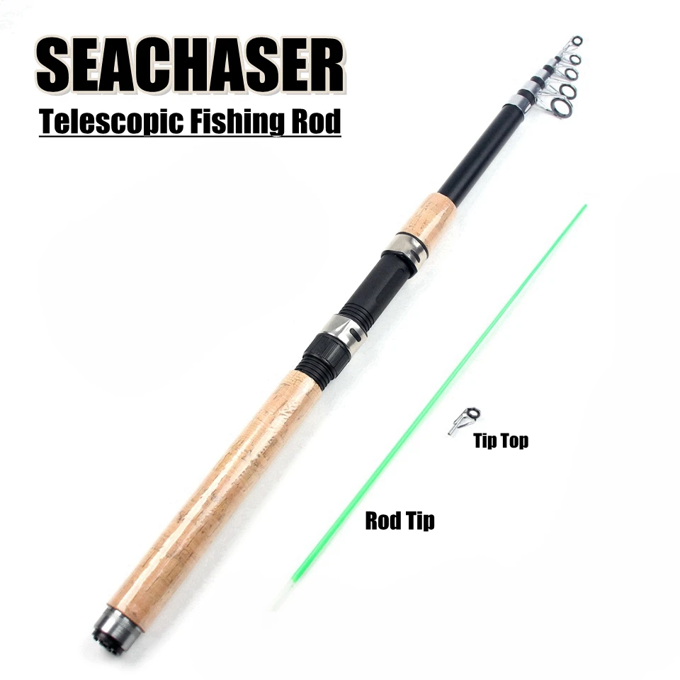 Caña telescópica de surfcasting mar clásica con guías de repuesto - imagen 5