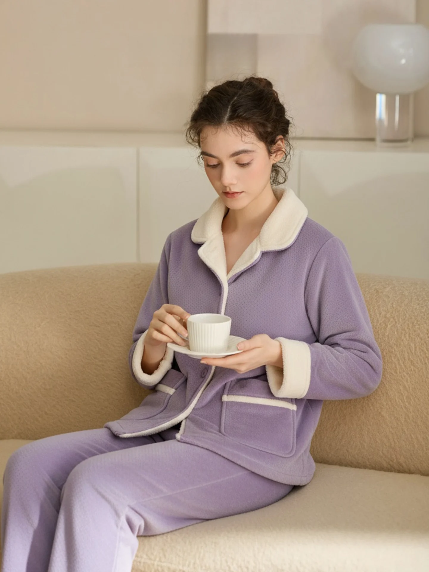 thiened-beibei-velours-flanelle-spwear-ensemble-pour-femmes-automne-hiver-maison-vetements-couple-correspondant-longue-sve-pyjamas