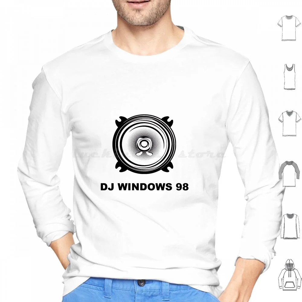 Dj Windows 98 Hoodie cotton Long Sleeve Arcade Fire Dj Windows 98 Win Butler Dj Reflektor