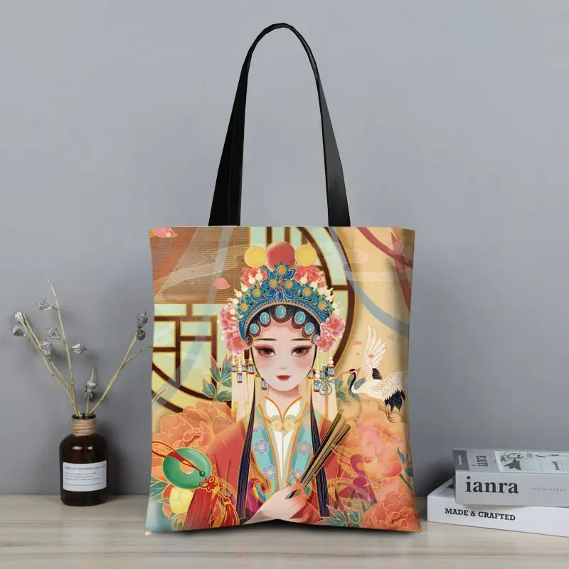 2024 New Large capacity ethnic style Canvas Bag Environmental Protection Storage Bag