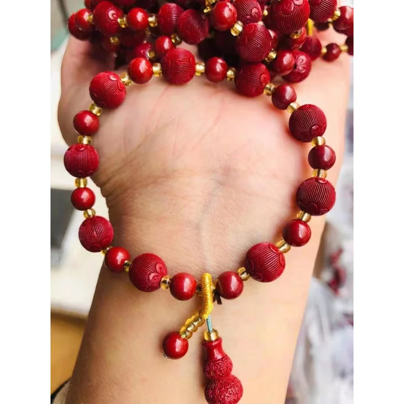 Purple Gold Sand Red Fire Lucky Safe Passion Fruit Seed Women's Bracelet