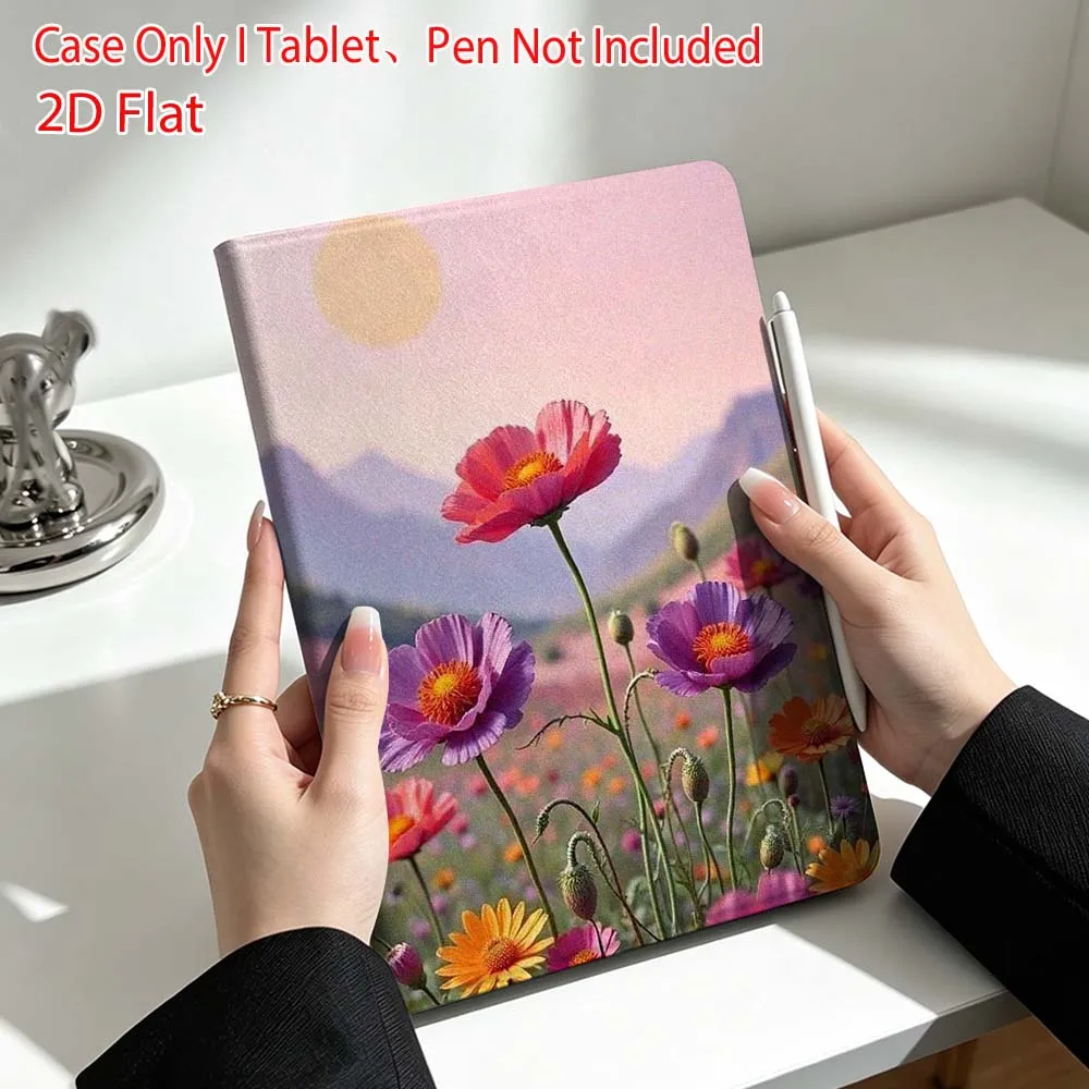 Beautiful flower pattern Soft For Lenovo Xiaoxin Pad Pro Tab P12 P11 11 13 11.2 inch K11 Plus Pen Tray Tablet Case