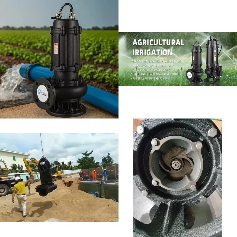 

18kw Submersible Sewage Pumps Stainless Steel Impeller Submersible Pump for Soil and Sewage Waste