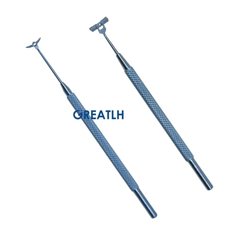 GREATLH Eyelid Mendez Degree Gauge Mark Corneal Marking Ring Mark Titanium Alloy Ophthalmic Surgical Instrument