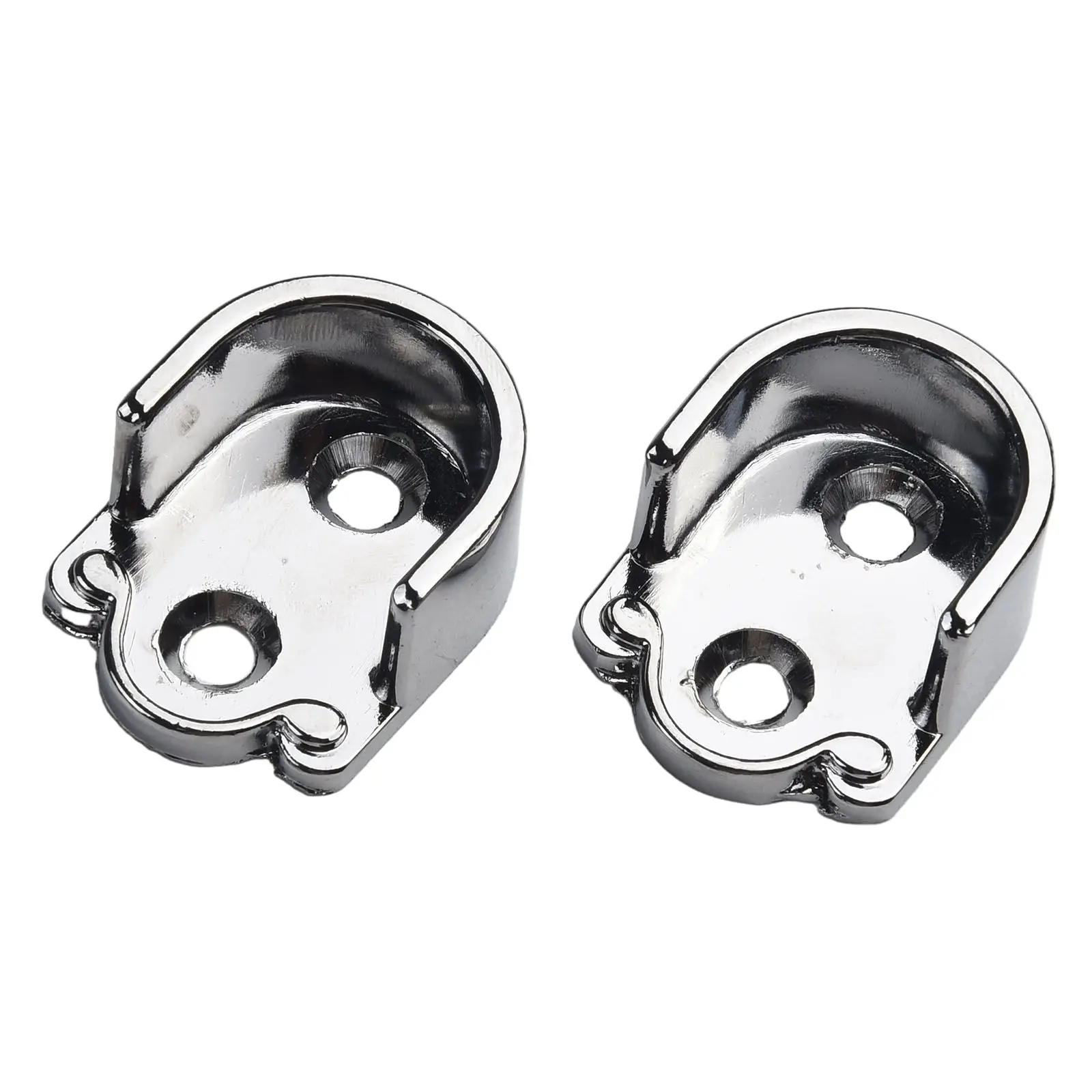 2PCS Wardrobe Bracket Heavy Duty Stainless Steel Rod Socket Flange Rod Holder Closet Rod End Support 19/22/25mm U Shaped